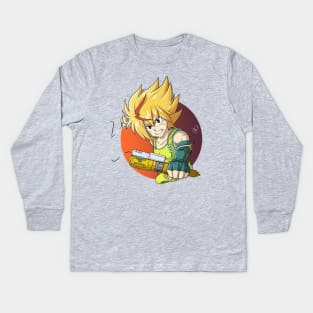 Free de la Hoya launching - Beyblade Burst Turbo / Super Z Kids Long Sleeve T-Shirt